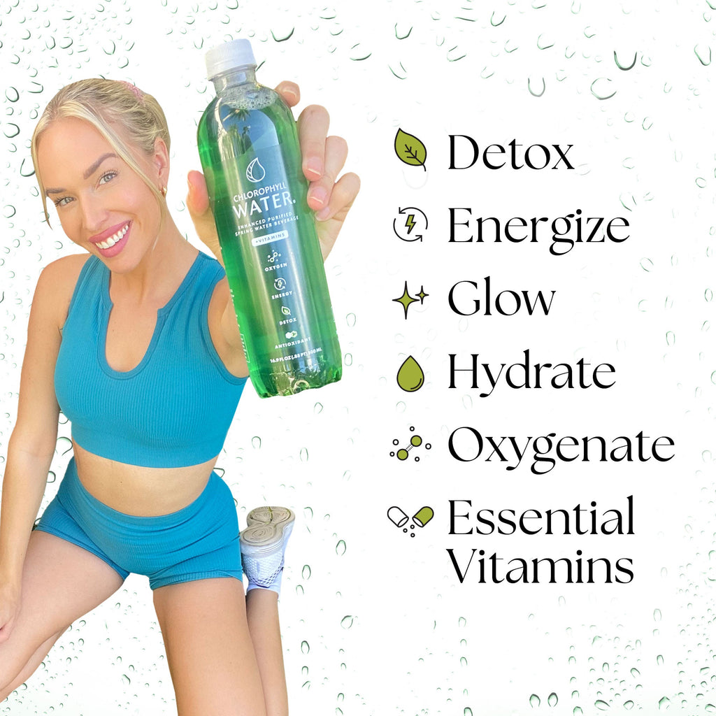 Chlorophyll Water® (Case of 12): Chlorophyll & Ultra-Purified Water with Essential Vitamins A, B12, C and D3